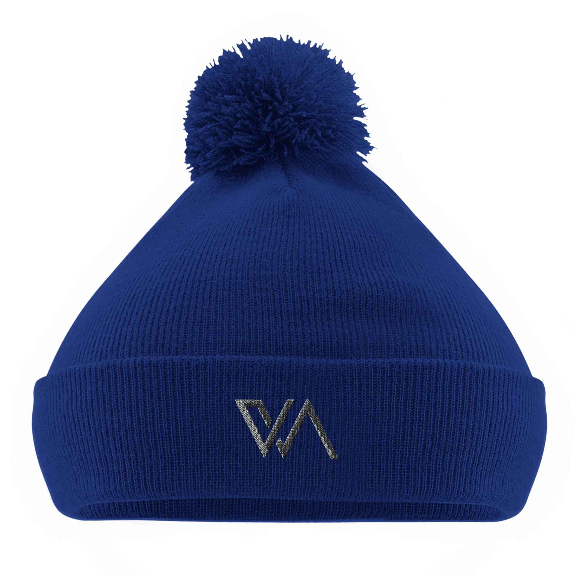 Elegante Wintermütze von Vita Novelle in Royal Blau aus doppellagigem Strickmaterial